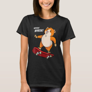 Camiseta Rueda de la rueda Guinea Pig Skateboard Skateboard