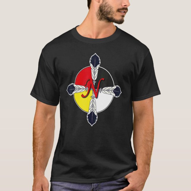 Camiseta Rueda de medicina nativa estadounidense (Anverso)