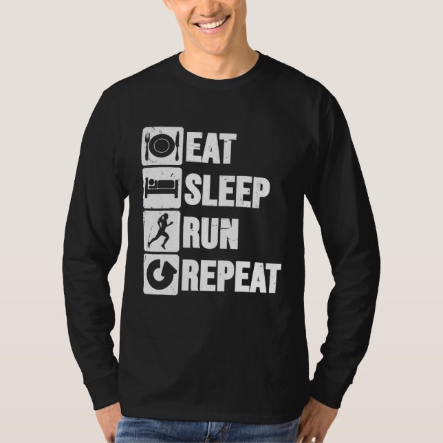 Camiseta Rueda De Sueño De País Cruzado Repetir La Ejecució (Anverso)