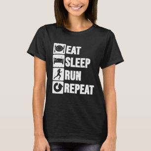 Camiseta Rueda De Sueño De País Cruzado Repetir La Ejecució