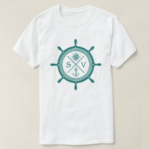 Camiseta Rueda de vela SV Logotipo del buque de vela con br