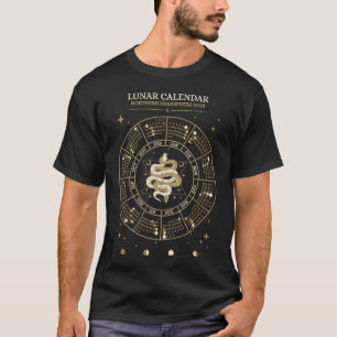 Camiseta Rueda Del Calendario Lunar Del Año Hemisferio Nort