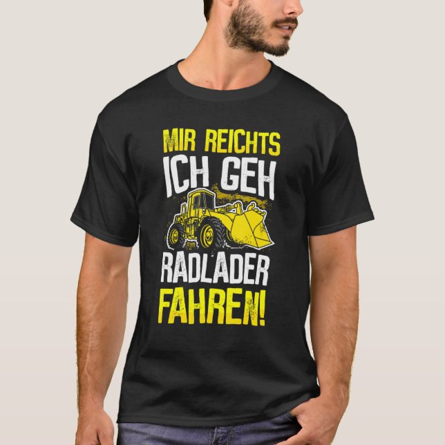 Camiseta Rueda del cargador de ruedas Digger Digger Cargado (Anverso)