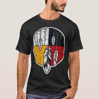 Camiseta Rueda del Espíritu de la Medicina Nativa Americana
