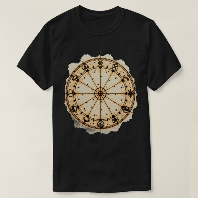 Camiseta Rueda del Zodiaco (Diseño del anverso)