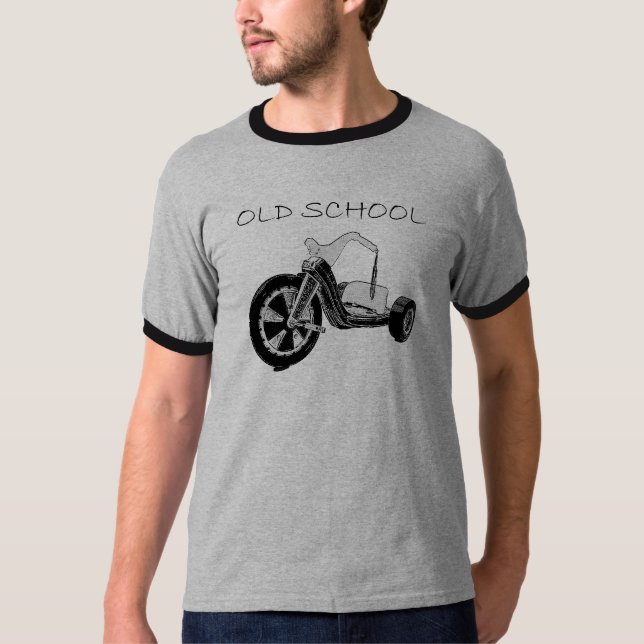 Camiseta Rueda grande de la escuela vieja (Anverso)