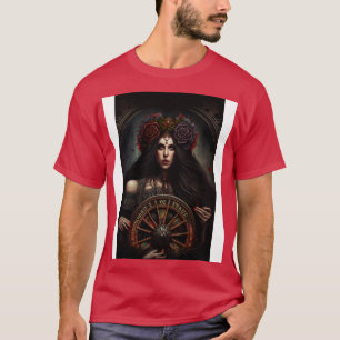 Camiseta Rueda Tarot Al Estilo Del gótico De La Fortuna