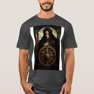 Camiseta Rueda Tarot Al Estilo Del gótico De La Fortuna 1