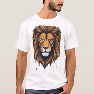 Camiseta Rueda urbana: Graffiti geométrico de leones