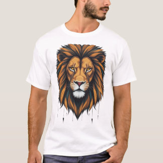 Camiseta Rueda urbana: Graffiti geométrico de leones