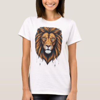 Camiseta Rueda urbana: Graffiti geométrico de leones