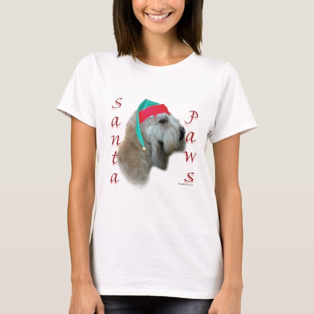 Camiseta Ruedas blandas recubiertas Terrier Santa Paws (Anverso)