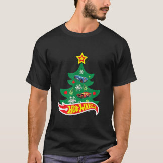 Camiseta Ruedas calientes Árbol de Navidad de Ruedas calien