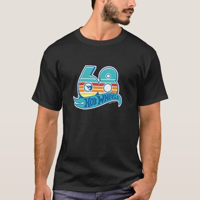 Camiseta Ruedas calientes Verano Retro 68 Logotipo Swea (Anverso)