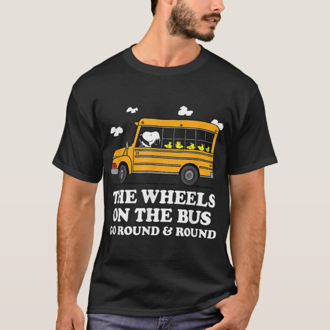 Camiseta Ruedas De Maní En El Autobús (Anverso)
