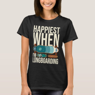 Camiseta Ruedas de patineta de longboard Longboarder Begi