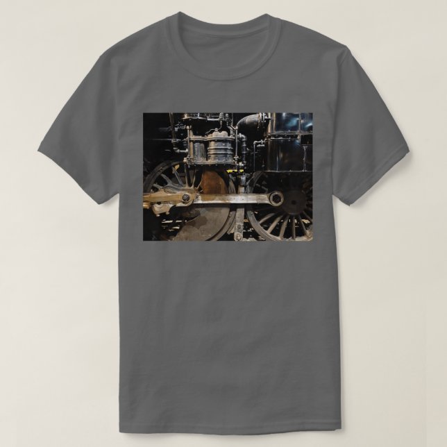 Camiseta Ruedas del motor de vapor (Diseño del anverso)