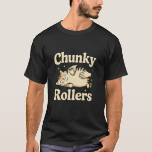 Camiseta Ruedas Gruesas Divertidas para Amantes de Gatos Pa