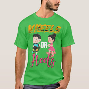 Camiseta Ruedas o talones Cute bebés Género Baby Shower Rev