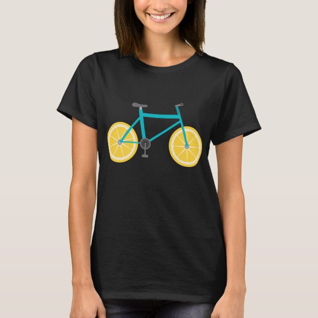 Camiseta Ruedas para bicicletas de limón Fruit Funny Ciclis (Anverso)