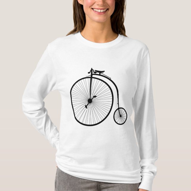 Camiseta Ruedas para bicicletas Penny Farthing (Anverso)