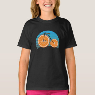 Camiseta Ruedas para Naranjas de bicicletas Penny Farthing