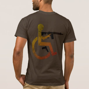 Camiseta Ruedas y armas - sin círculo, multifabricadas en