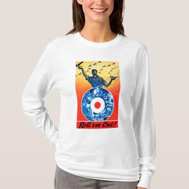 Camiseta Ruédelos hacia fuera fuerza aérea canadiense real (Anverso)