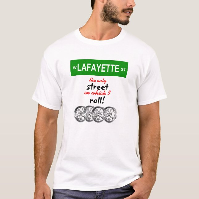 Camiseta ¡Ruedo con Lafayette! - Hombres (Anverso)