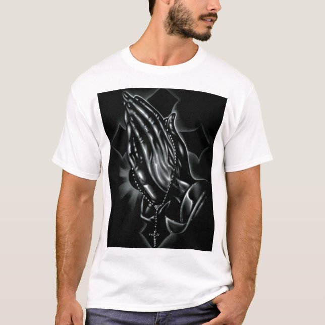 Camiseta Ruegue las manos (Anverso)