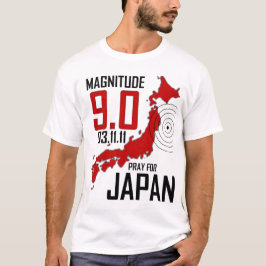 Camiseta Ruegue para Japón - magnitud 9,0 - 03.11.11