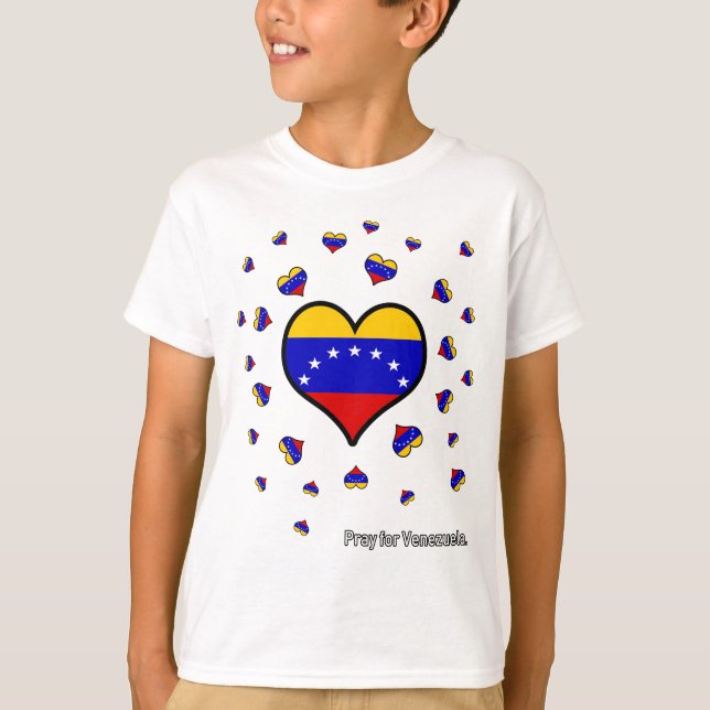 Camiseta Ruegue para la ayuda Venezuela de la ayuda de (Anverso)