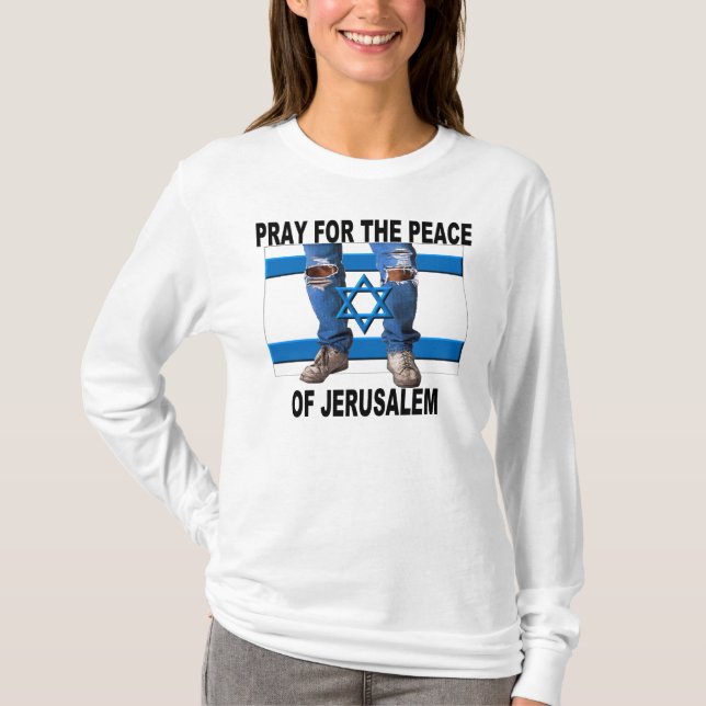 Camiseta Ruegue para la paz de Jerusalén (Anverso)