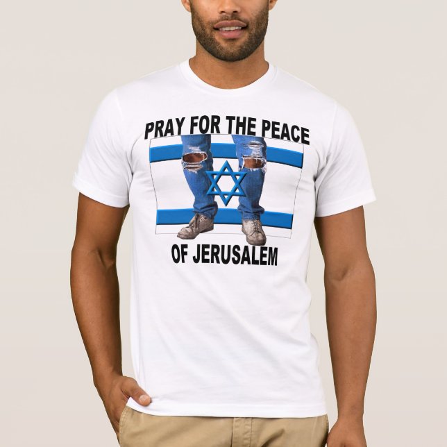 Camiseta Ruegue para la paz de Jerusalén (Anverso)