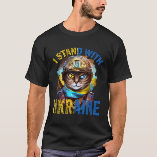 Camiseta Rueguen por apoyar el apoyo de un soldado ucranian (Anverso)