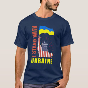 Camiseta Rueguen por los ucranianos ucranianos Slava Ukrain
