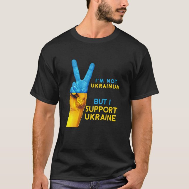 Camiseta Rueguen por los ucranianos ucranianos Slava Ukrain (Anverso)