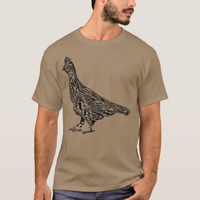 Camiseta Ruffed Grouse (Anverso)