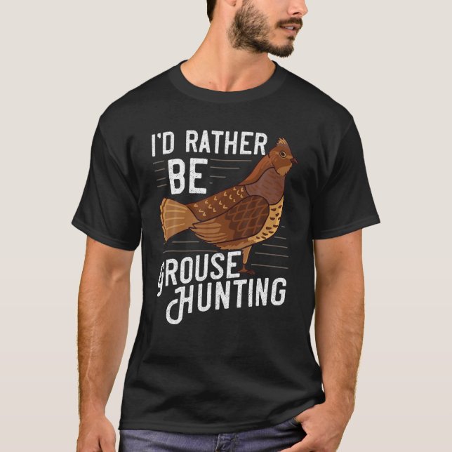 Camiseta Ruffed Grouse Bird Gift Huning Spruce Grouse (Anverso)
