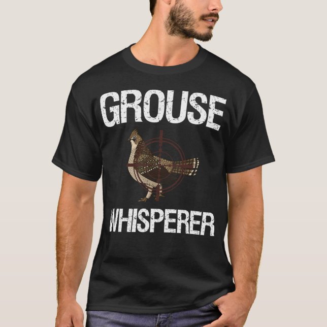 Camiseta Ruffed Grouse Cazando Aves Grouse Spruce (Anverso)