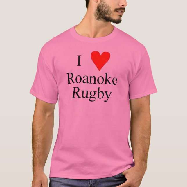 Camiseta Rugbi de Roanoke del "corazón I" (Anverso)