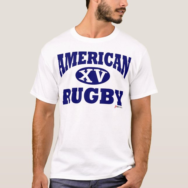 Camiseta Rugbi del americano XV (Anverso)
