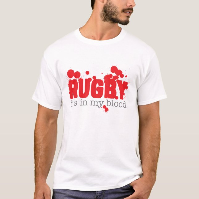 Camiseta Rugbi - está en mi sangre (Anverso)