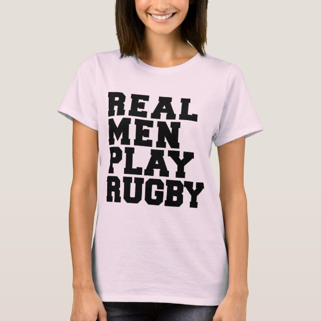 Camiseta Rugbi real del juego de los hombres (Anverso)