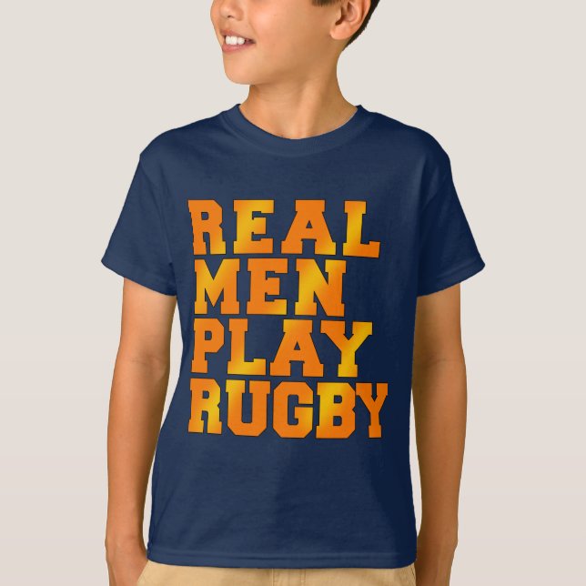 Camiseta Rugbi real del juego de los hombres (Anverso)