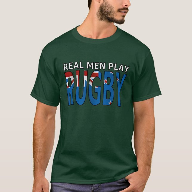 Camiseta Rugbi real Nueva Zelanda del juego de los hombres (Anverso)