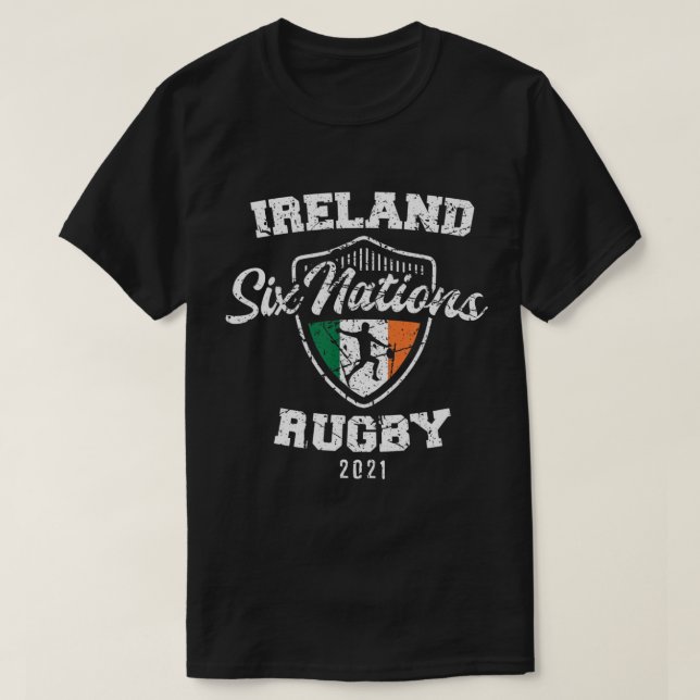 Camiseta Rugby 6 Naciones Irlanda Inglaterra Francia Gales  (Diseño del anverso)