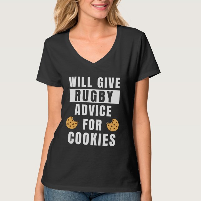 Camiseta Rugby Advice For Cookies Sport College Coaching  R (Anverso)
