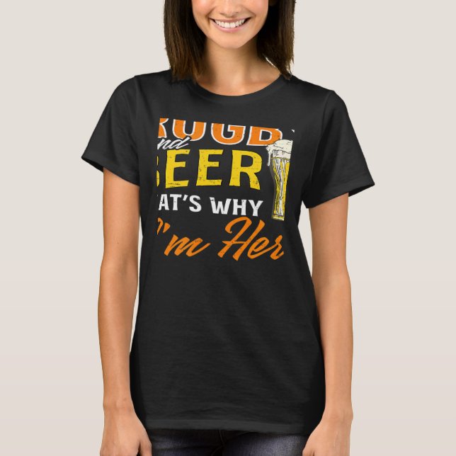 Camiseta Rugby And Beer I'm Here Rugby (Anverso)