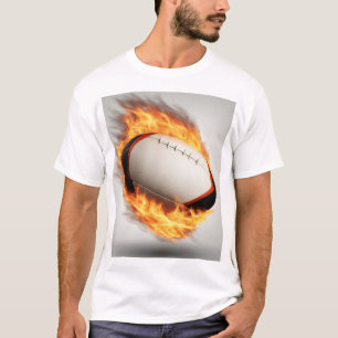 Camiseta Rugby Ball On Fire Diseño Guay